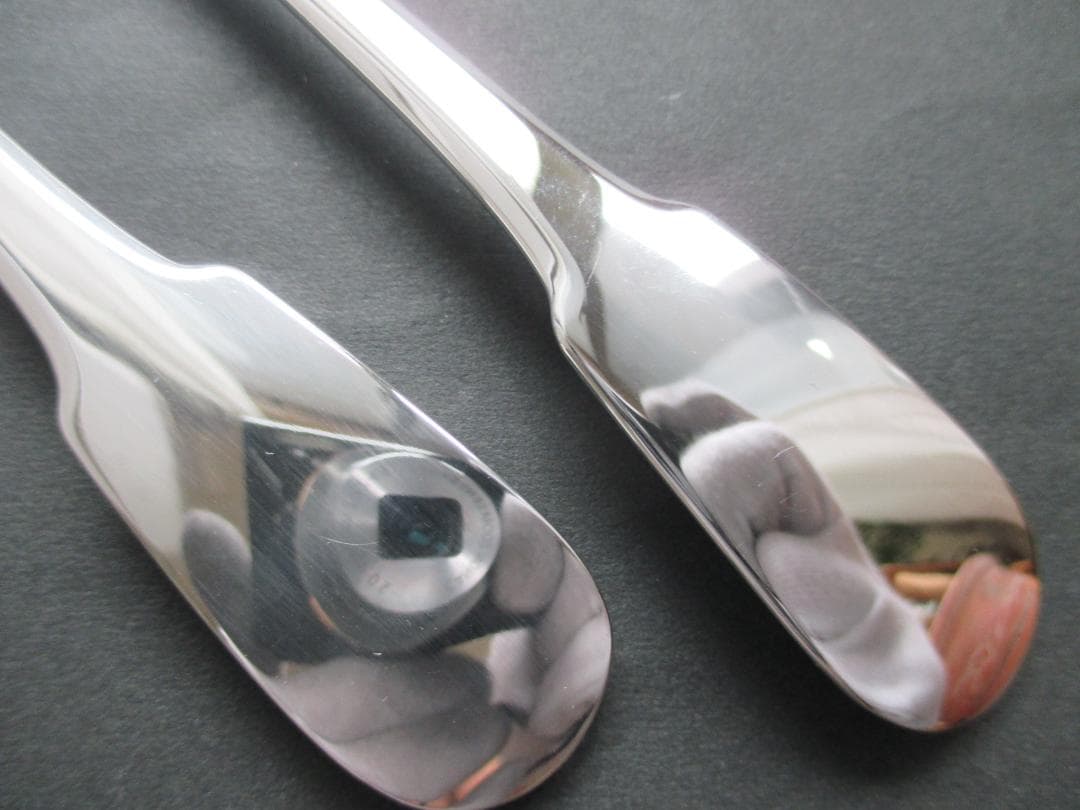 未使用極美品☆仏蘭西高級銀器クリストフルシルバー　フォーク＆ナイフ2本クリュニー