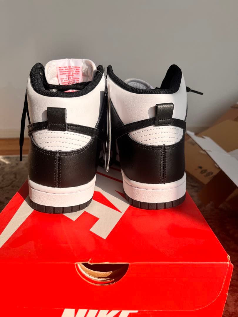 NIKE Dunk High ブラック/ホワイト 7 (US) パンダ