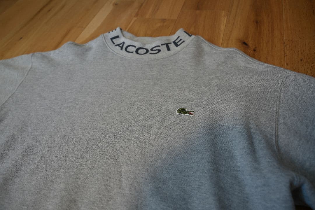 BEAMSGOLF×LACOSTE モックネックスウェットシャツ