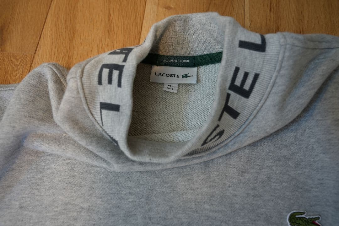 BEAMSGOLF×LACOSTE モックネックスウェットシャツ