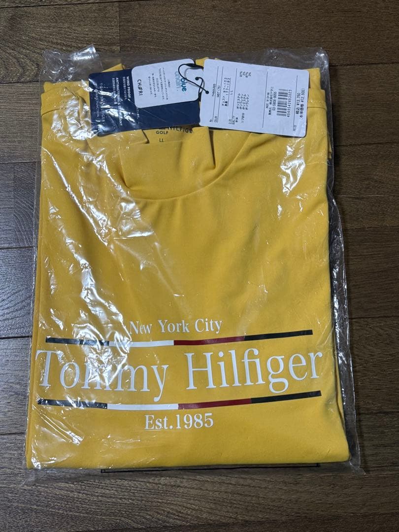   長袖モックネックシャツ マスタード