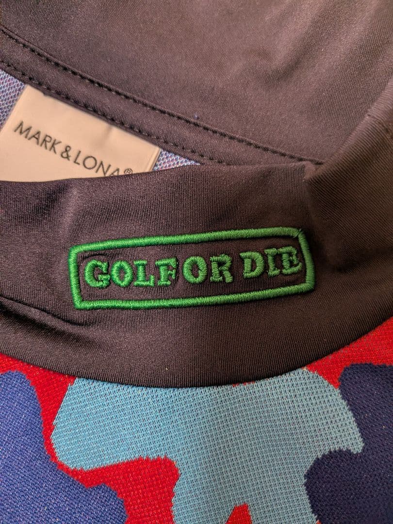マーク&ロナ GOLF ハイネック迷彩柄 シャツ