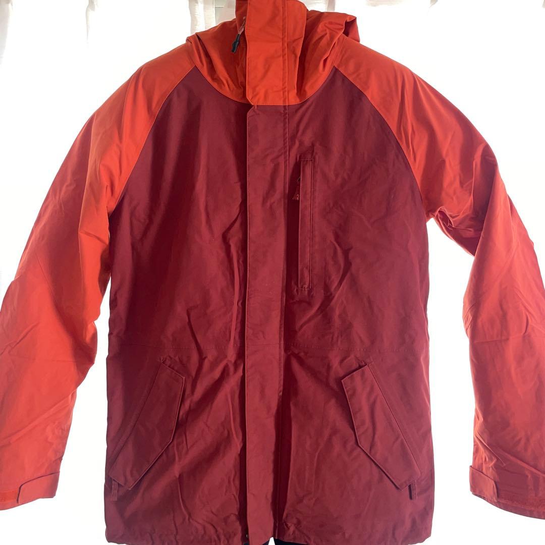 Burton／GORE-ＴＥＸ　スノーボードウェアー　ワインレッド&オレンジ