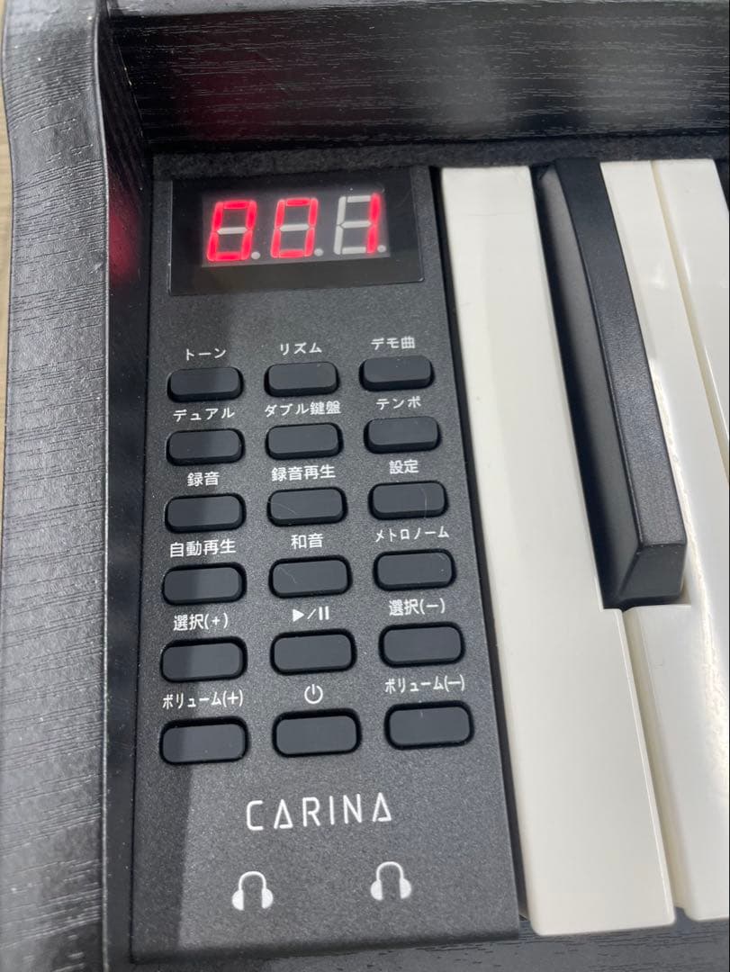 電子ピアノ88鍵盤　給電タイプ　木目調ボディ　ブラック