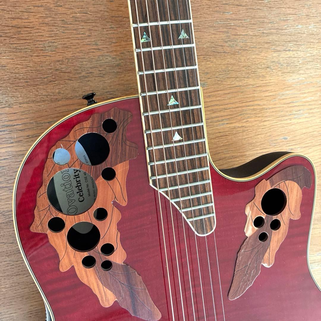 Ovation Celebrity CSE48（CE48後継モデル）ワインレッド