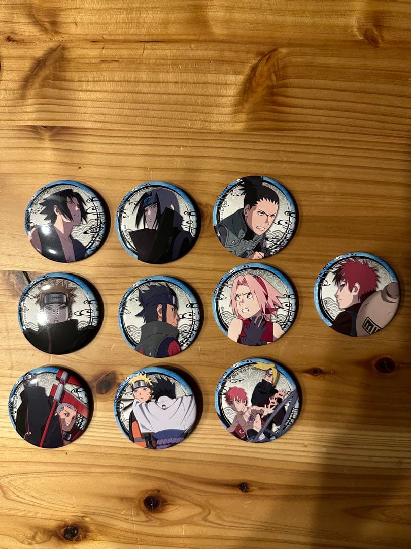 NARUTO 20周年記念缶バッジ　コンプセット
