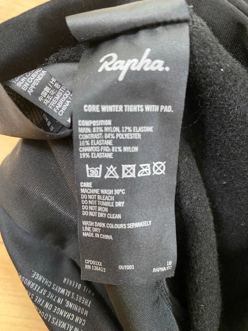RAPHA core winter tights with pad サイズM