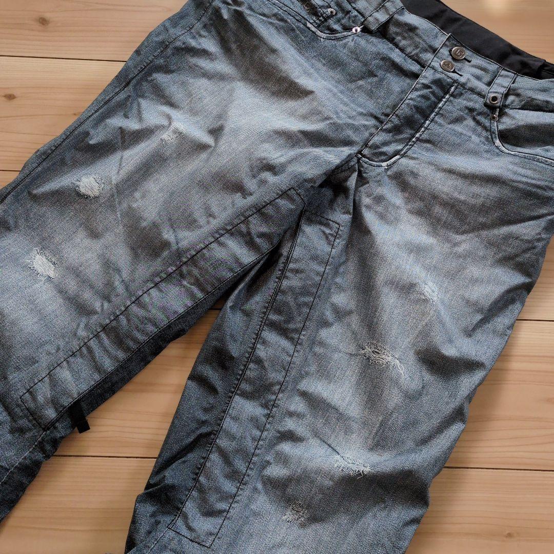 yoshi様未使用級！バートン MB JEANS PT スノボパンツ　デニム調