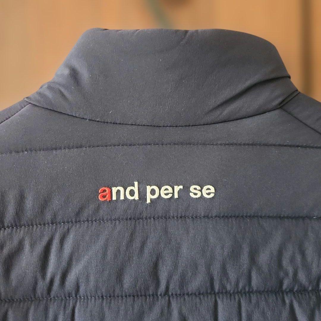 and per se アンパスィ 中綿ジャケット ネイビー L