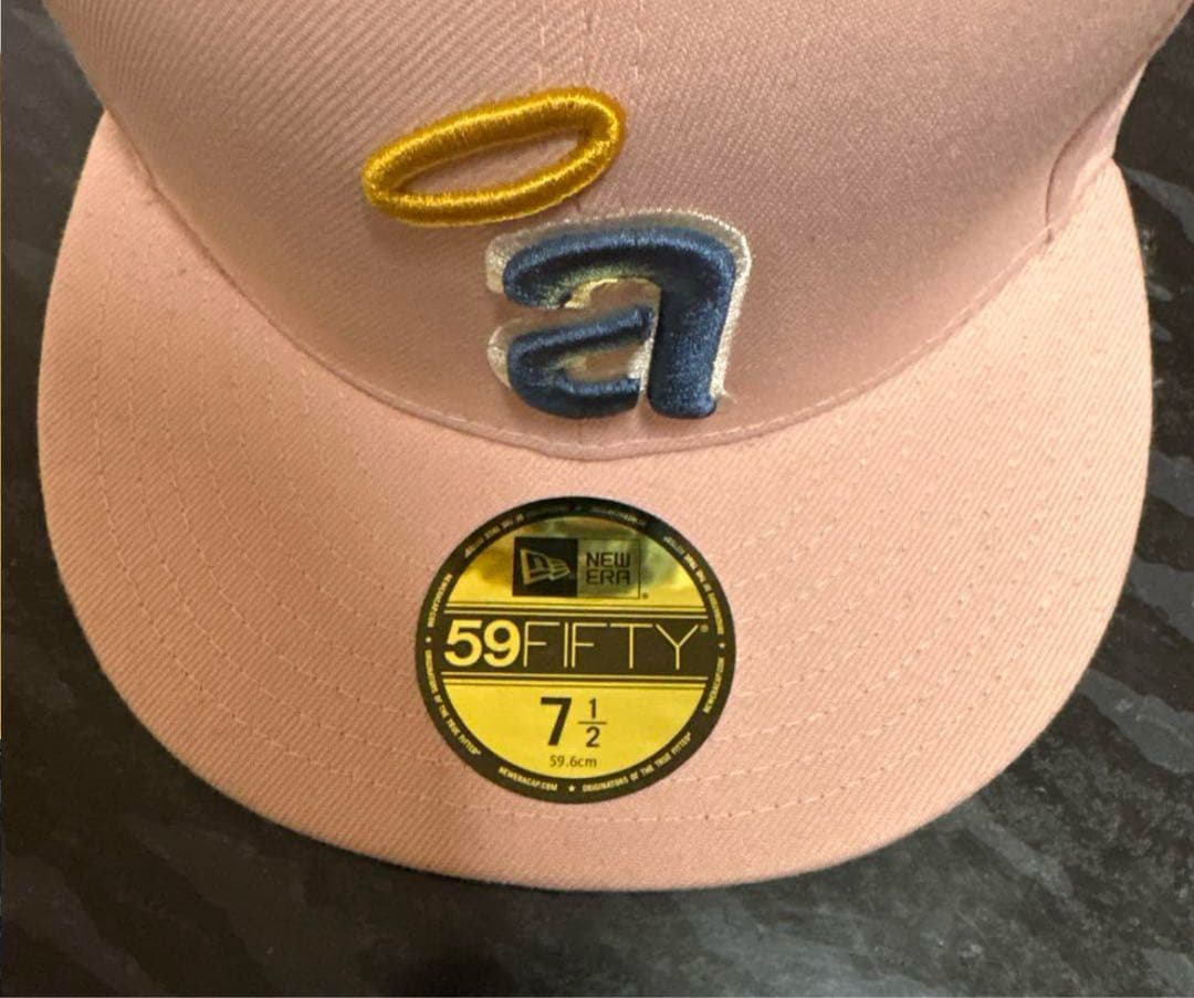New Era 59FIFTY ピンク キャップ 7 1/2