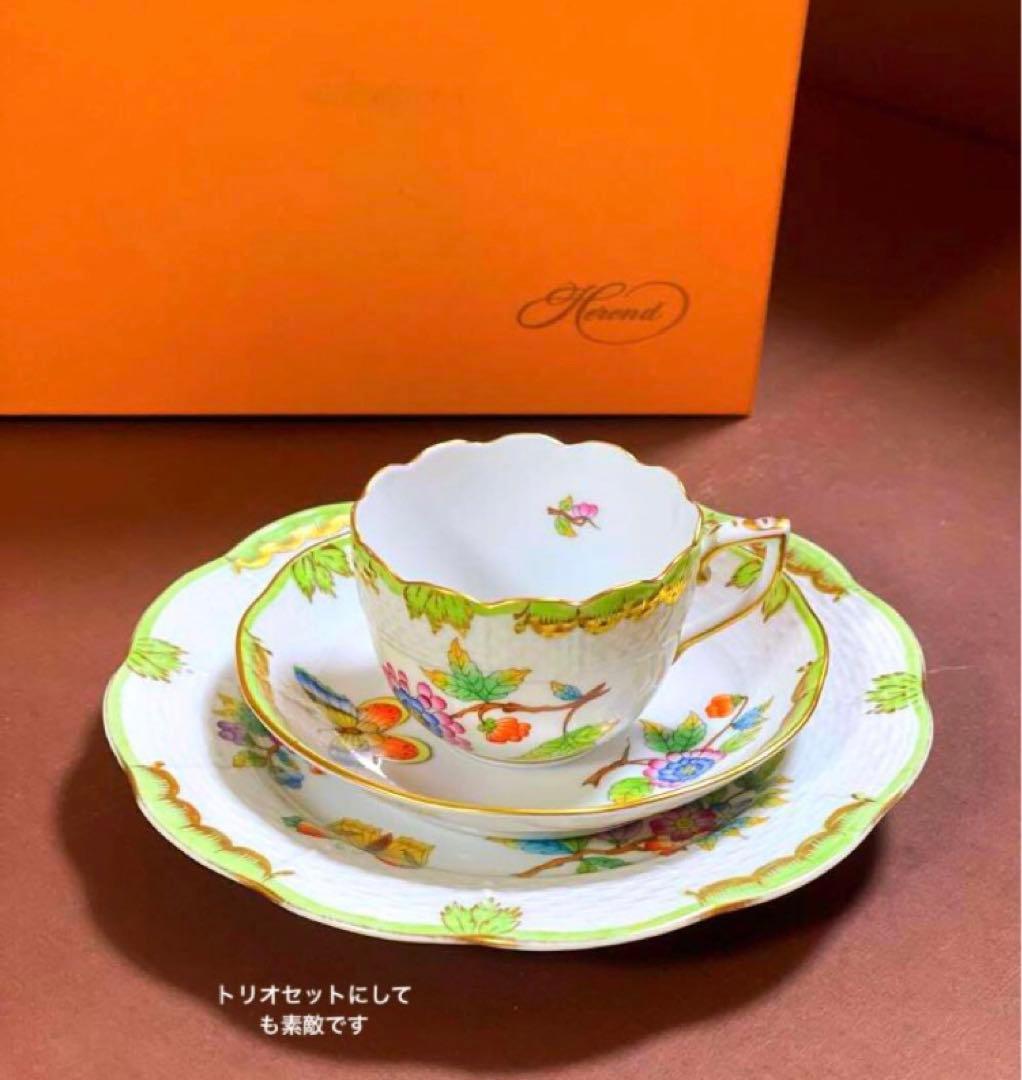 HEREND ヘレンドヴィクトリアブーケケーキプレート16.5cm貴重稀少レア