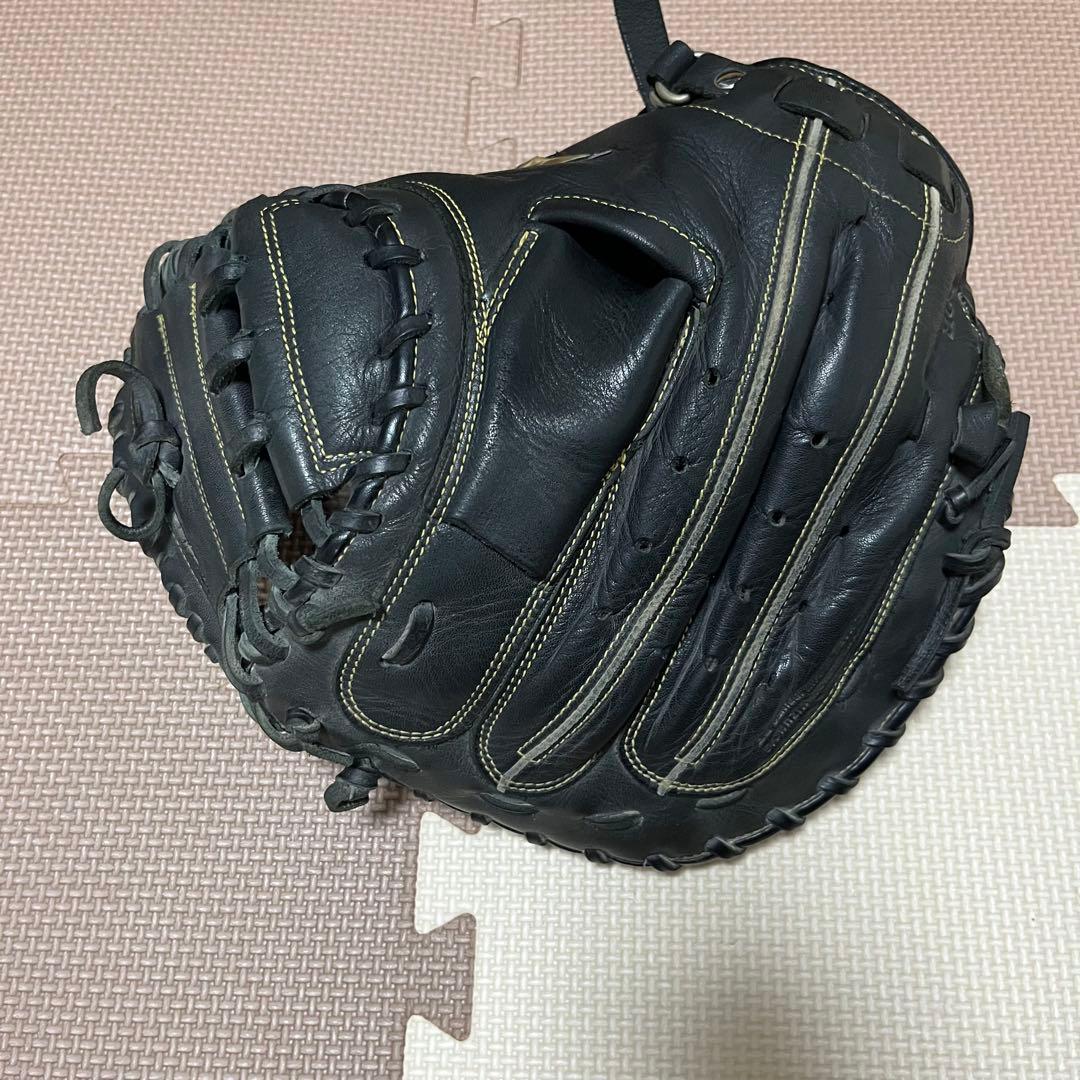 【値下げ】キャッチャーミット ミズノ 軟式野球グローブ 黒