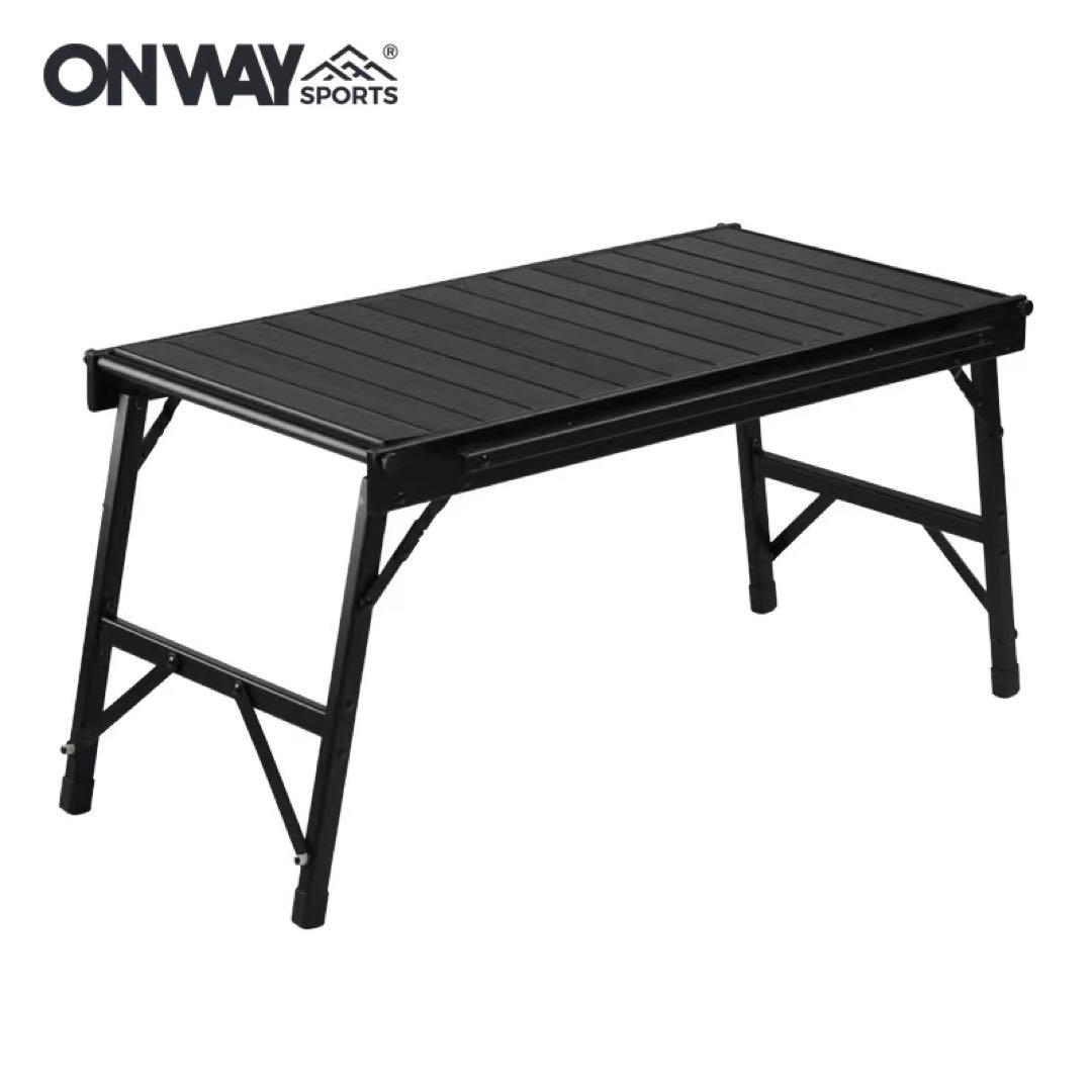 ★ Simpleme ★アルミIGTテーブル★OW-8242★BLACK★