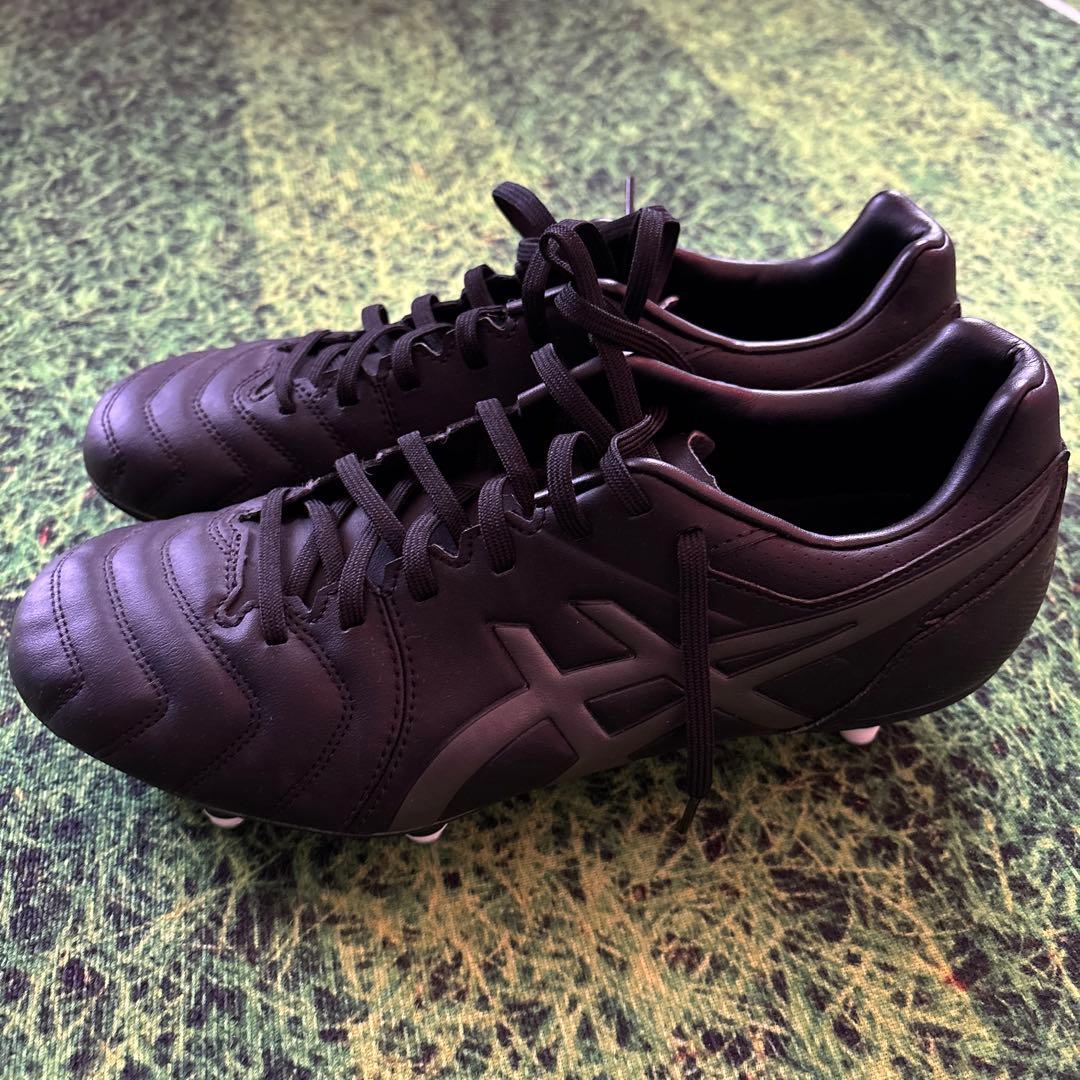 新品 ASICS サッカースパイク 取り替え式 25.5 ブラック