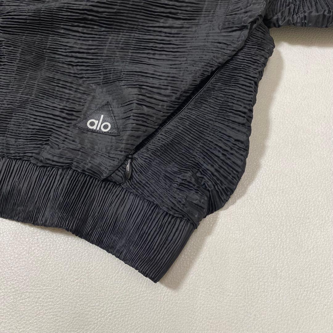 ALO Yoga Dynamic Jacket プリーツ ジップアップ パーカー