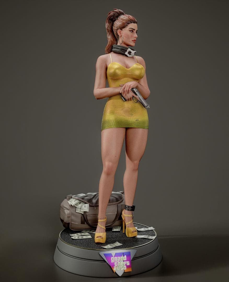 1/4　未塗装 未組立　フィギュア　ガレージキット　GTA　LUCIA