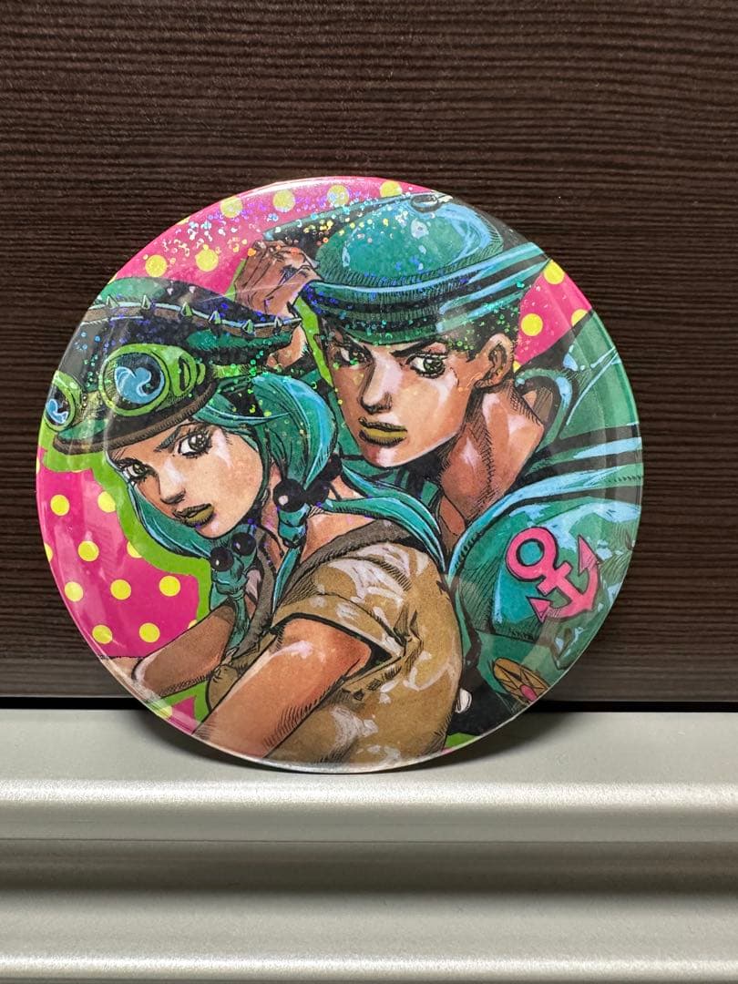 ジョジョ展in S市杜王町 2017 缶バッジ 東方定助&広瀬康穂 原画