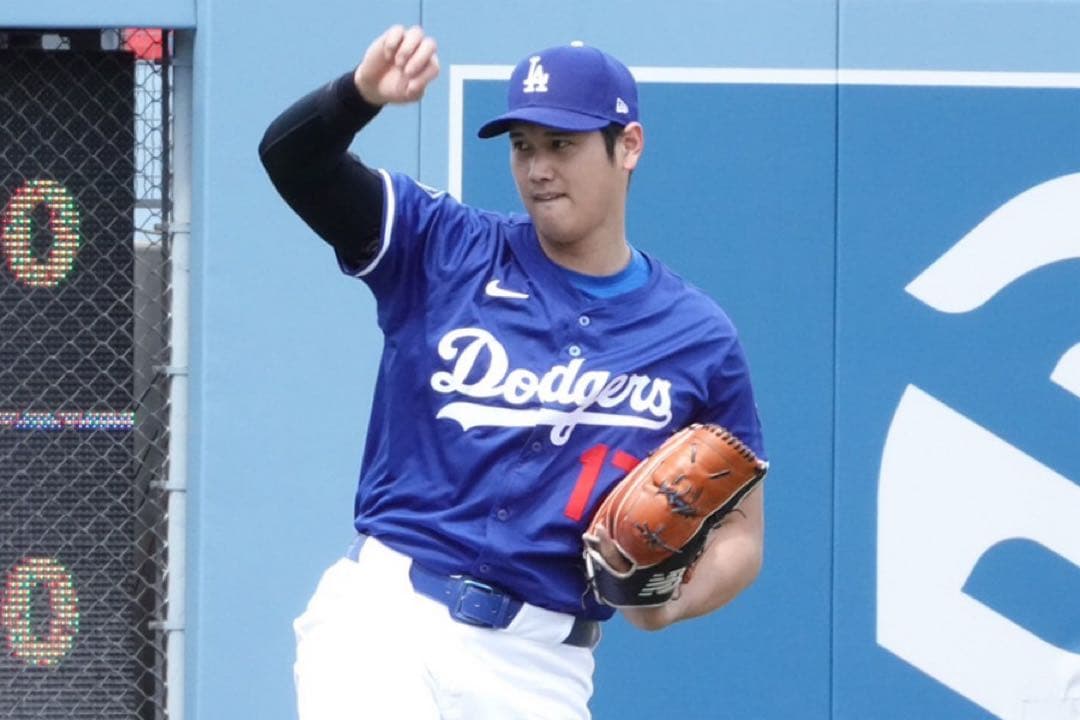 【正規品】大谷翔平 ドジャース 青 Tシャツ 17 L