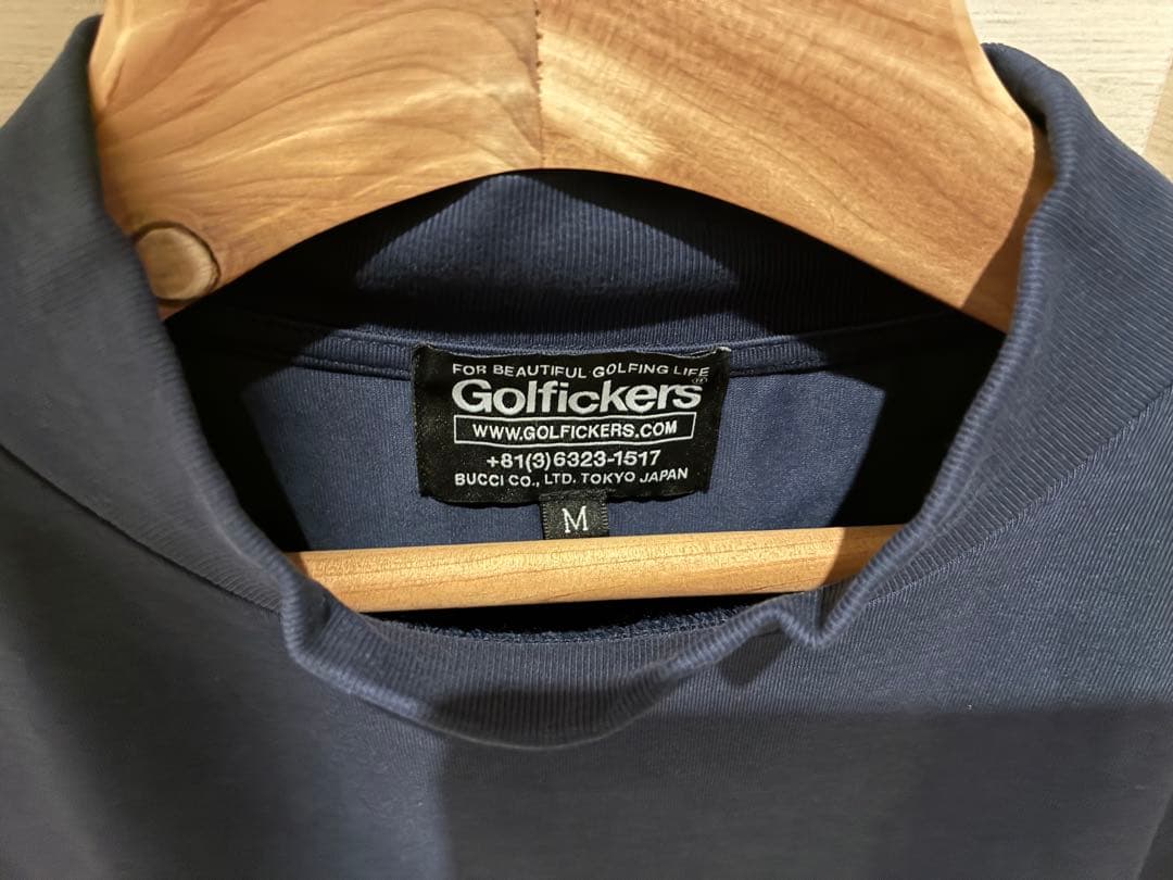 【美品】Golfickers モックネックシャツ（HOLE 555）