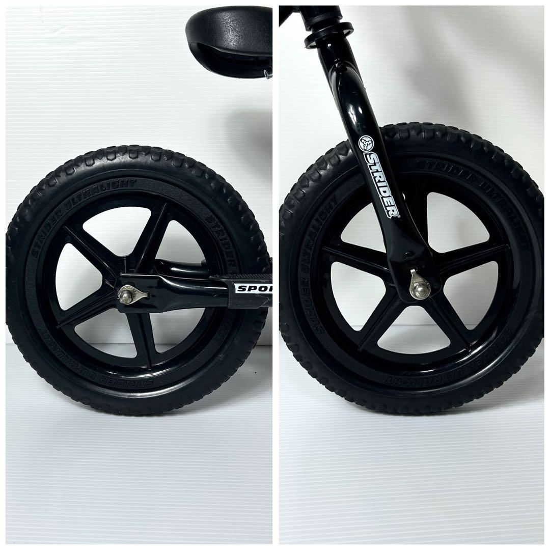 美品☆ストライダー スポーツ ブラック 黒 キックバイク 補助なし