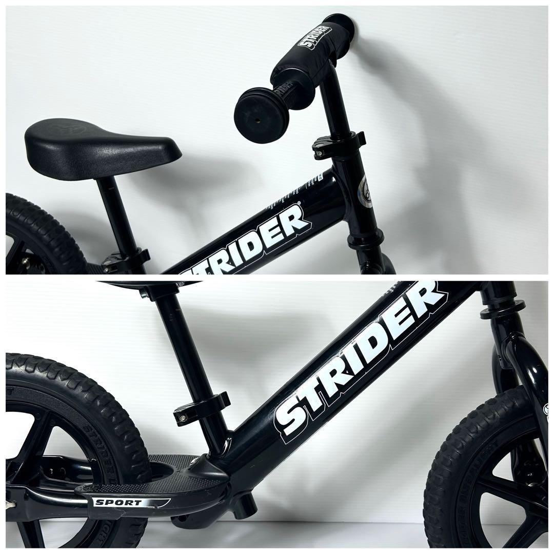 美品☆ストライダー スポーツ ブラック 黒 キックバイク 補助なし