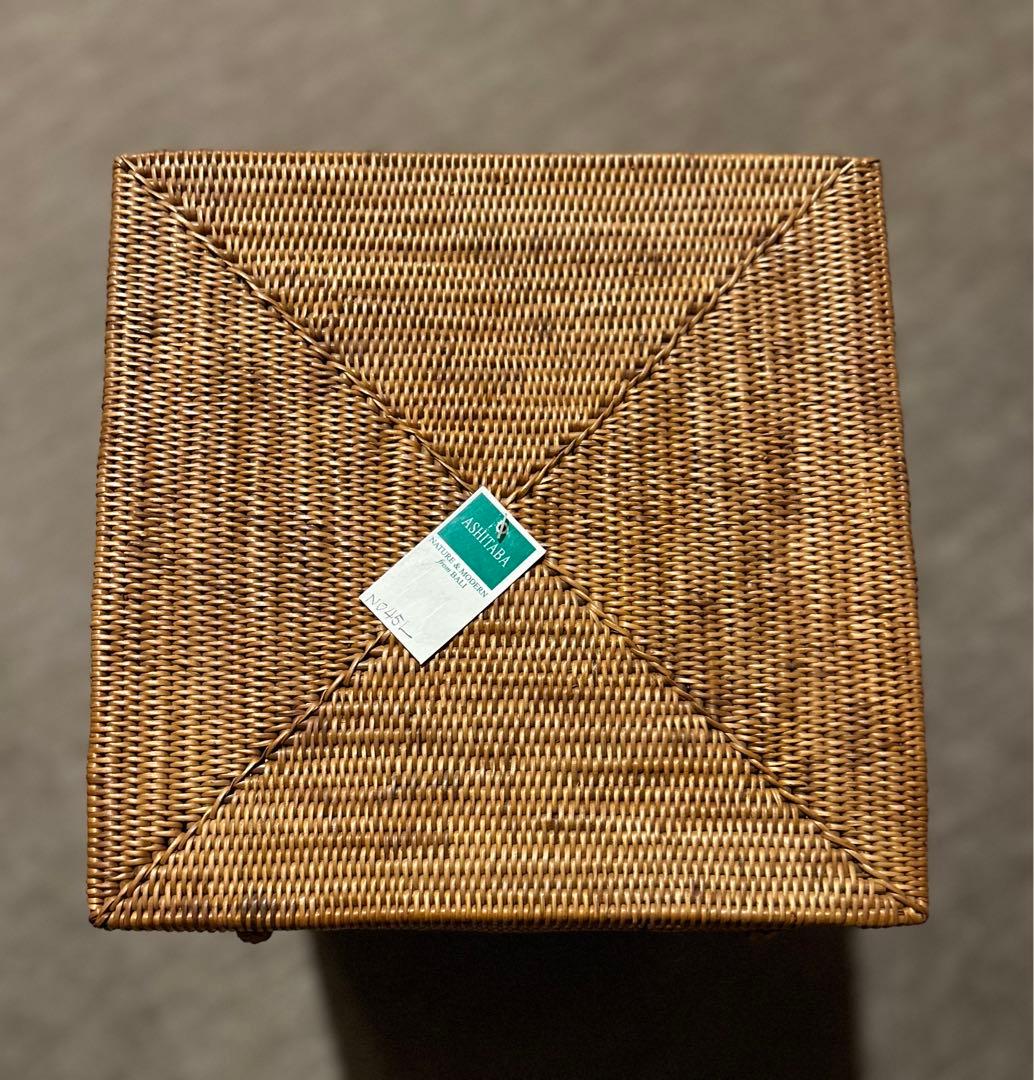 アジアン　バリ島　アタ製　BOX 縦型