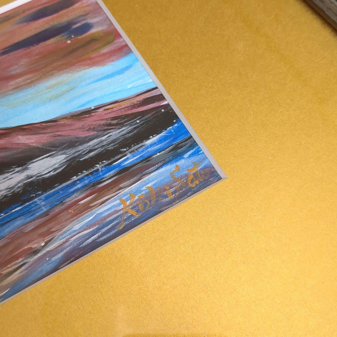 絵画　佐藤嵩記　赤富士