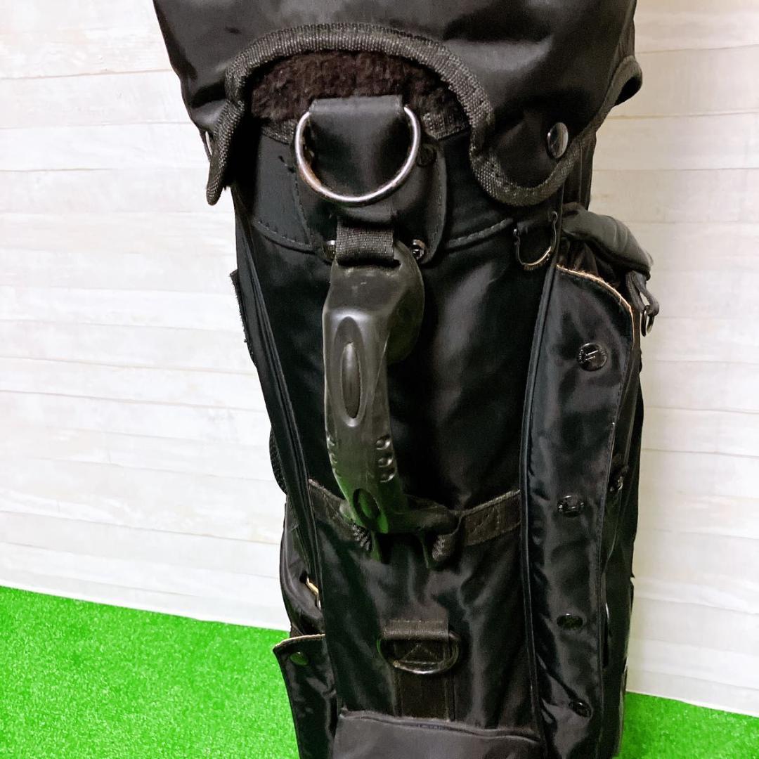EDWIN GOLF キャディバッグ スタンド式 ブラック 9型 7分割 ゴルフ