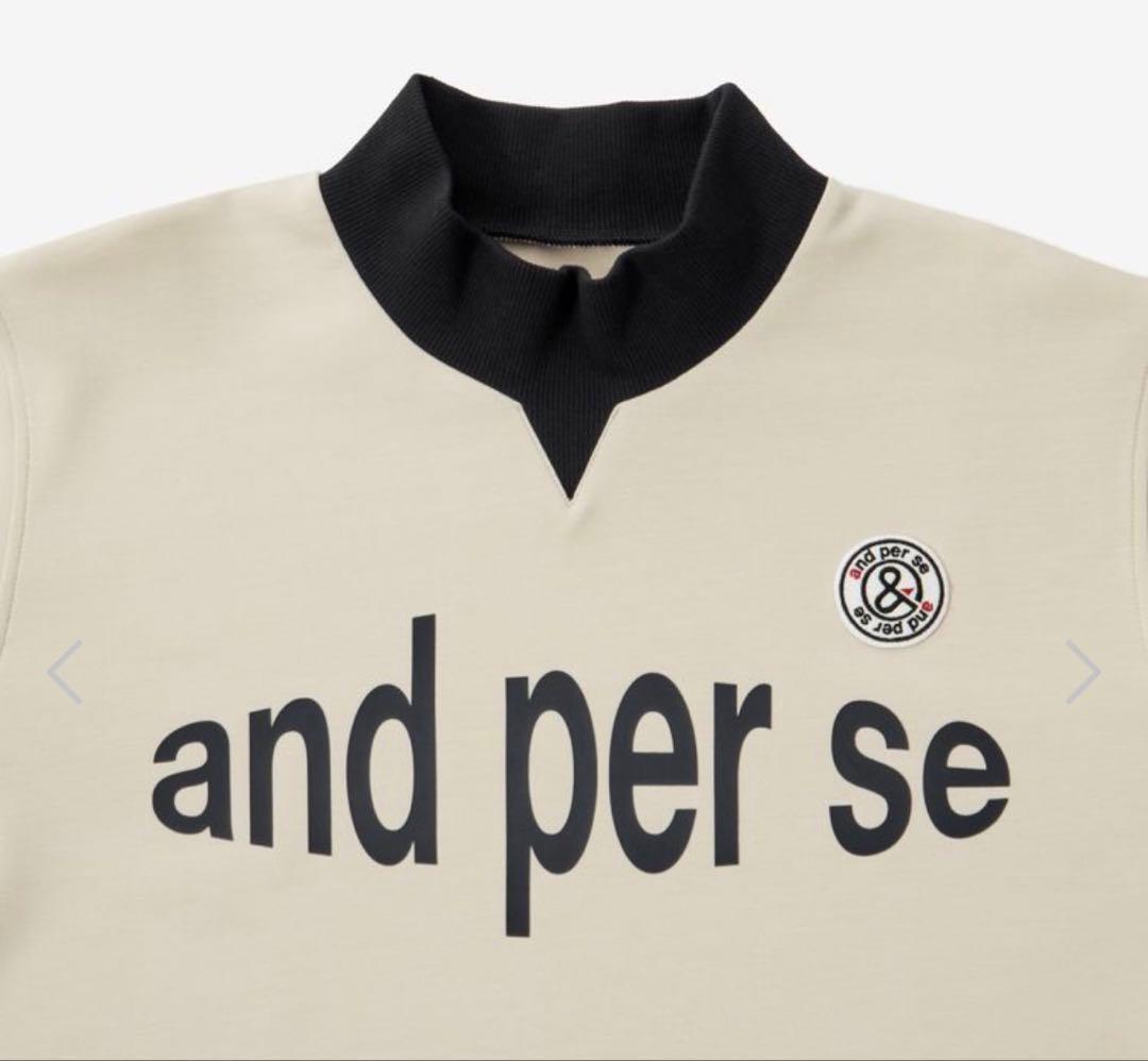 and per seモックネックトレーナー