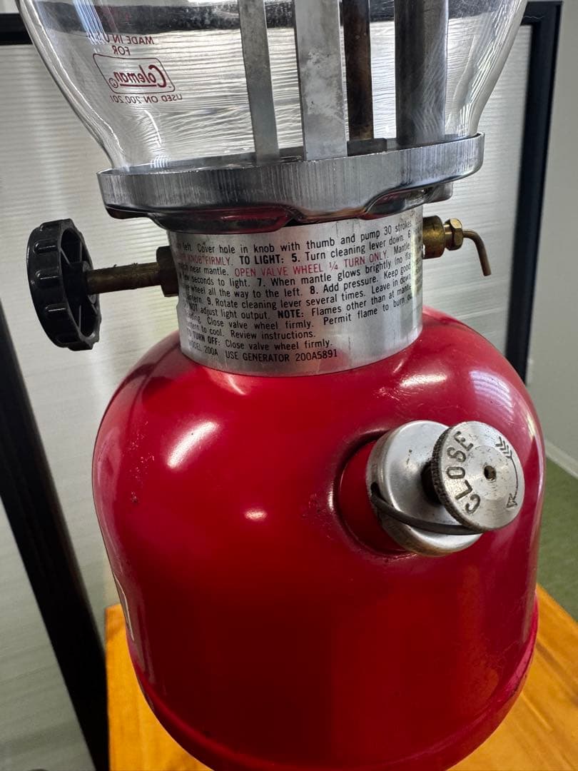 Coleman 赤 ランタン ポンピング式　200A