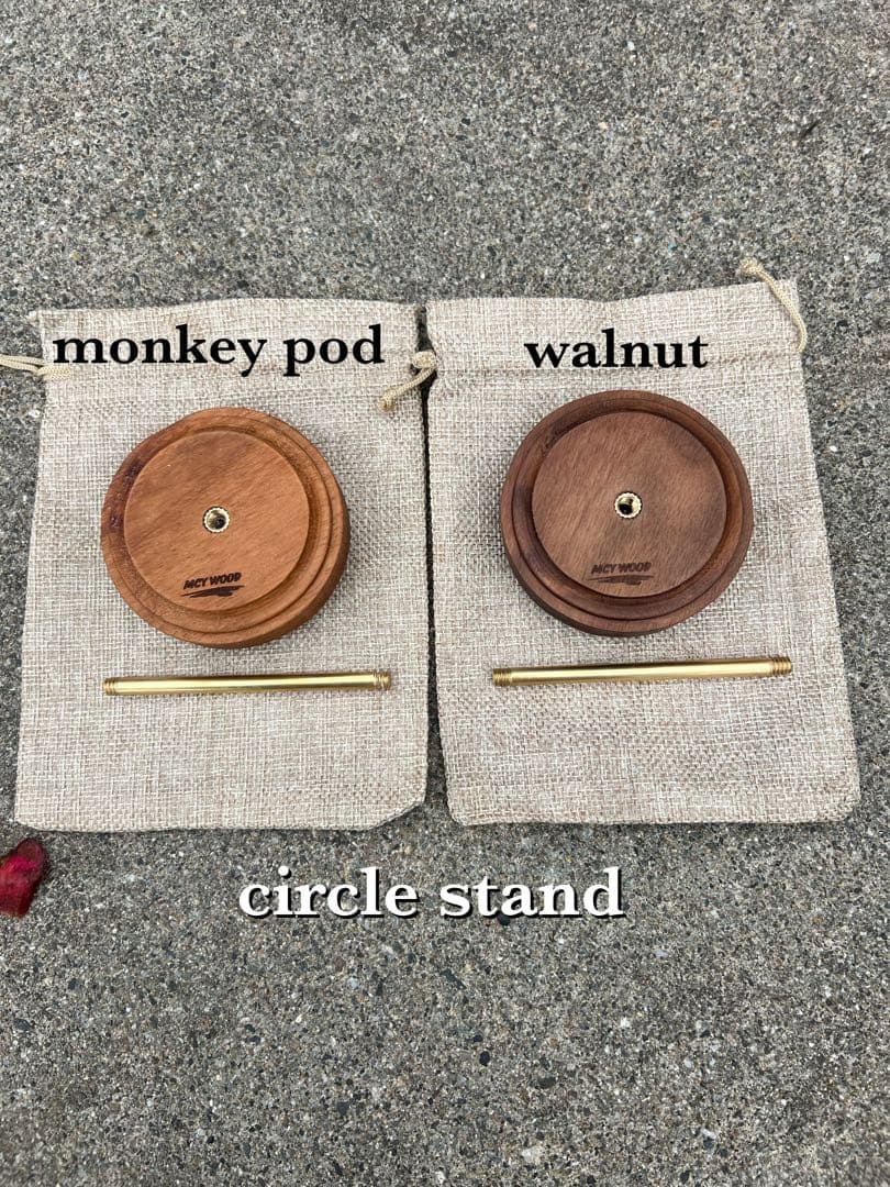 mini stand 真鍮ポール付き
