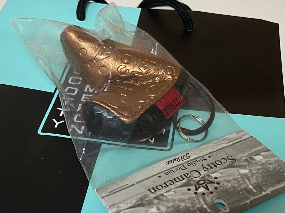 正規品 Scotty Cameron ミニパターカバー Key Fob ゴールド