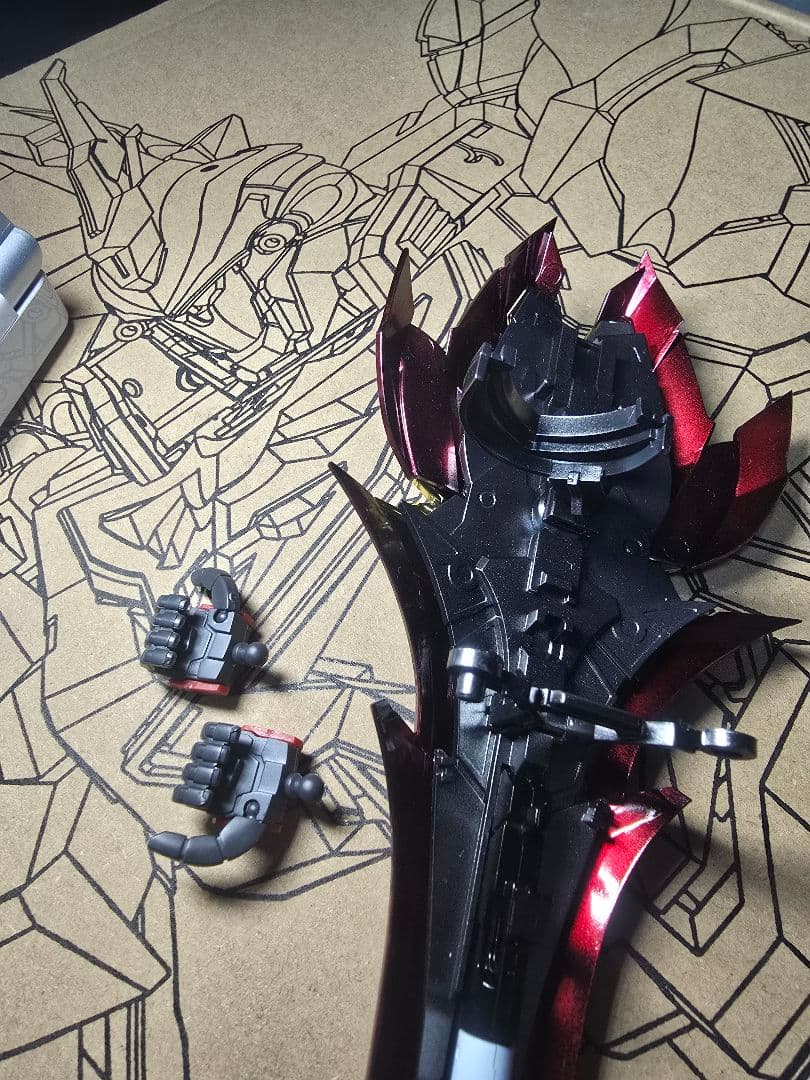 MGシナンジュ風　プラモデル全塗装