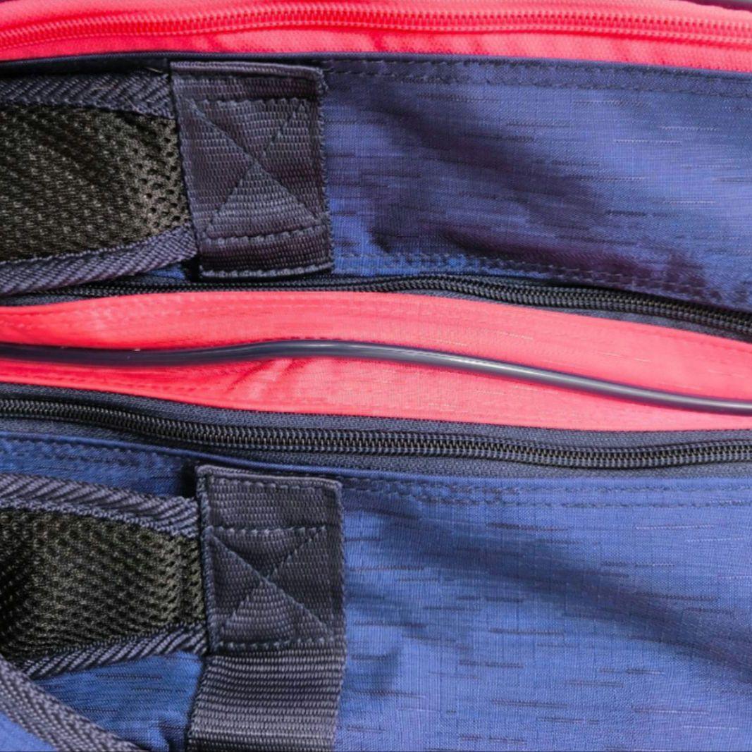 【美品】YONEX ラケットバッグ テニス バドミントン ネイビー/ピンク