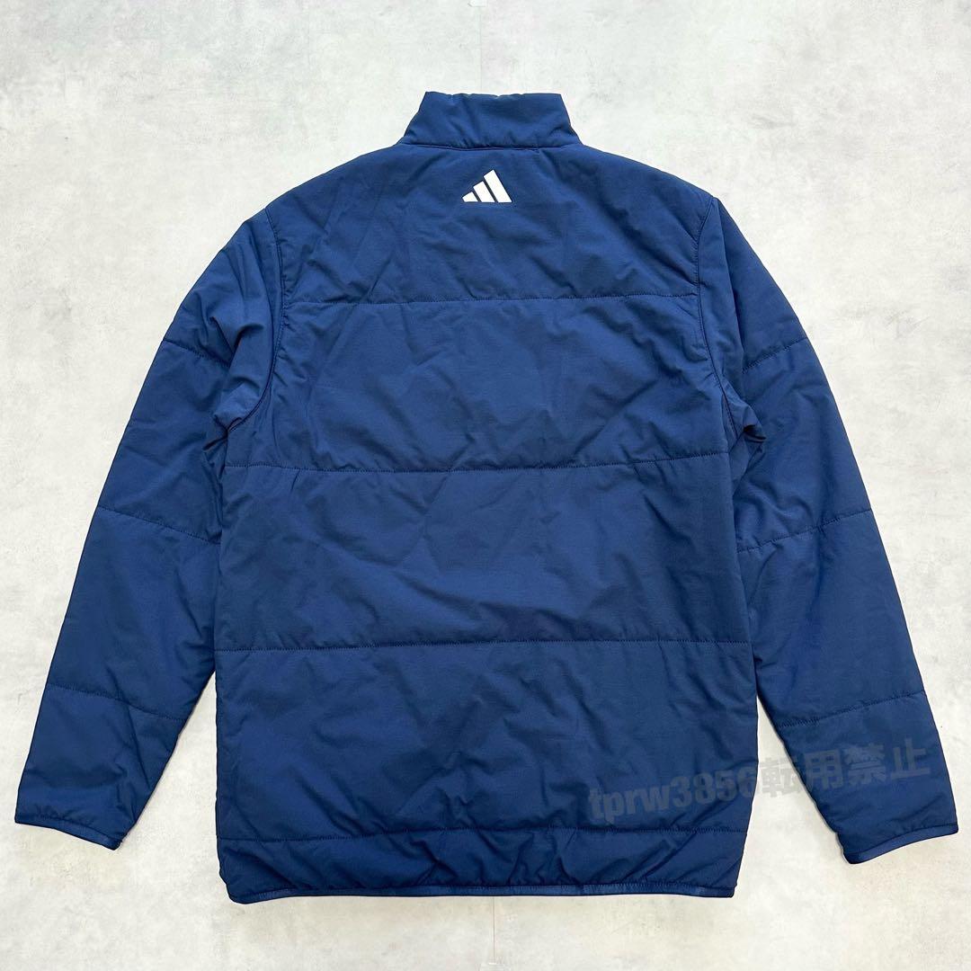 アディダス ゴルフ 2XL 中綿 ジャケット アウター ジャンパー 紺