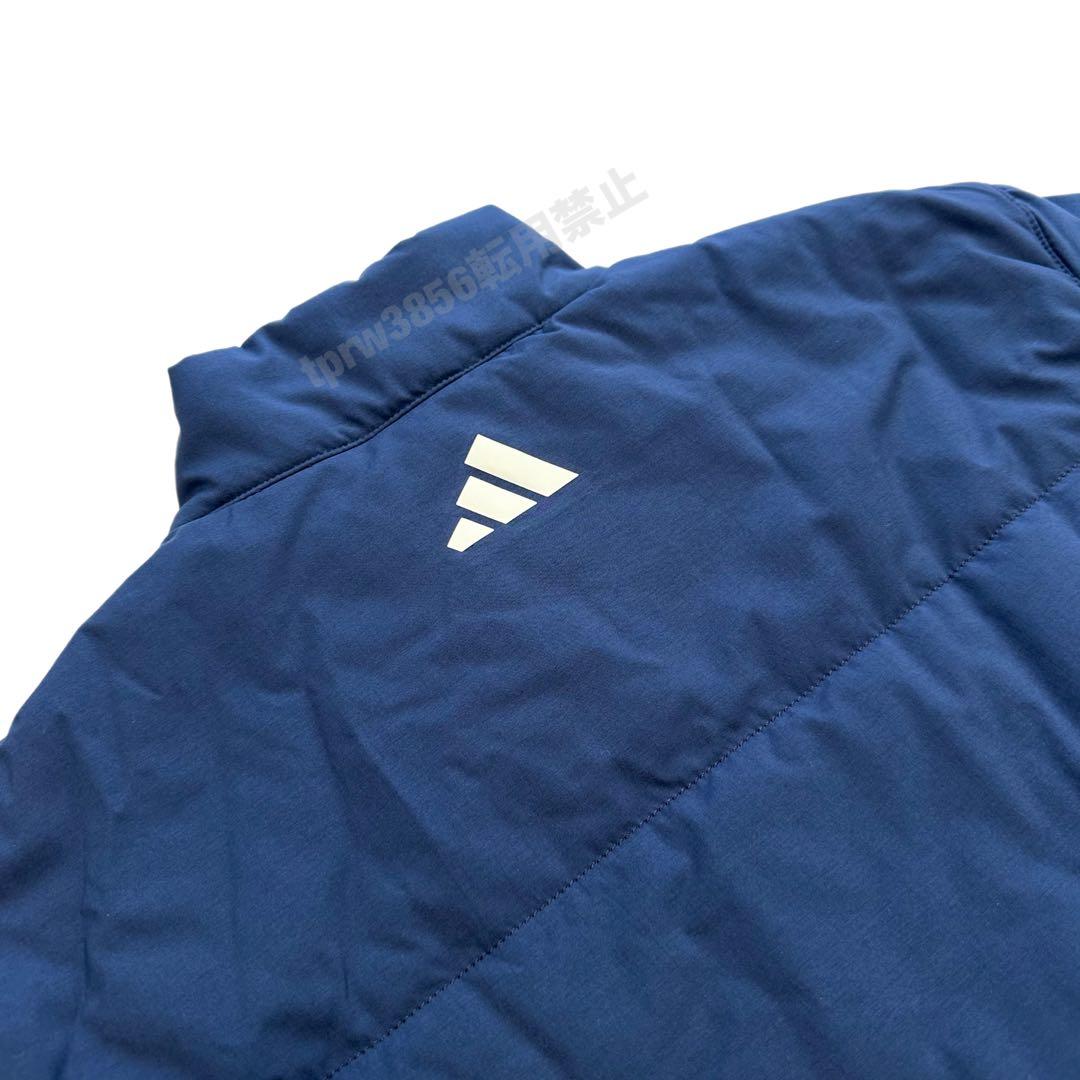 アディダス ゴルフ 2XL 中綿 ジャケット アウター ジャンパー 紺