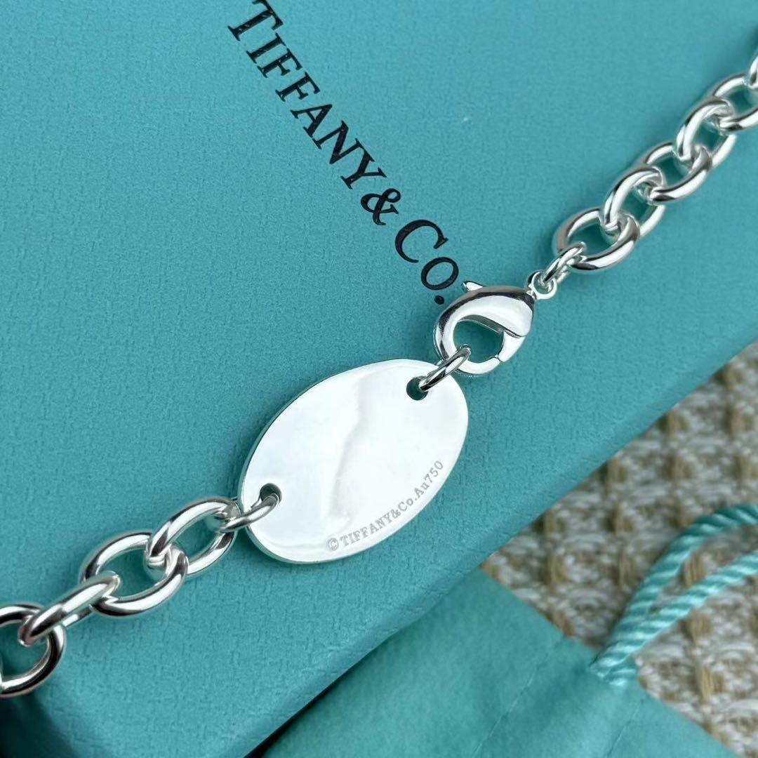 Tiffany ノベルティ ネックレス チョーカー オーバル タグ