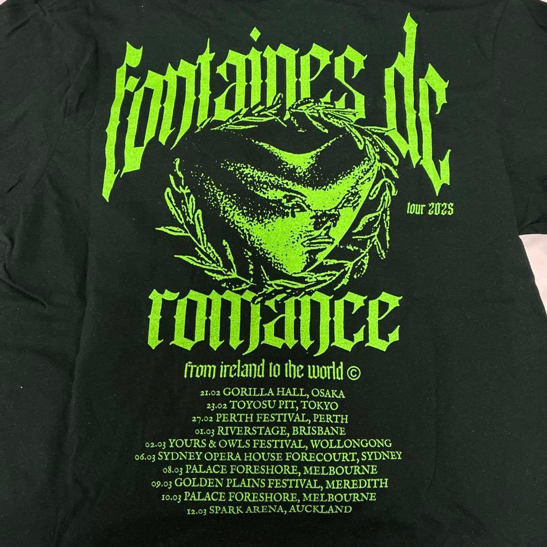 fontaines d.c. グラフィックTシャツ M 黒/緑