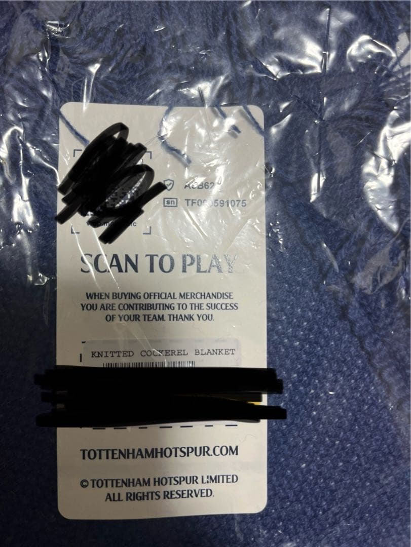 記念グッズ Spurs Retro Crest Knitted Blanket