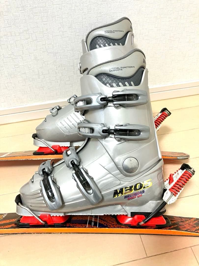 TRANSONIC 64cm ショートスキー　スキーボード 23cm ブーツ