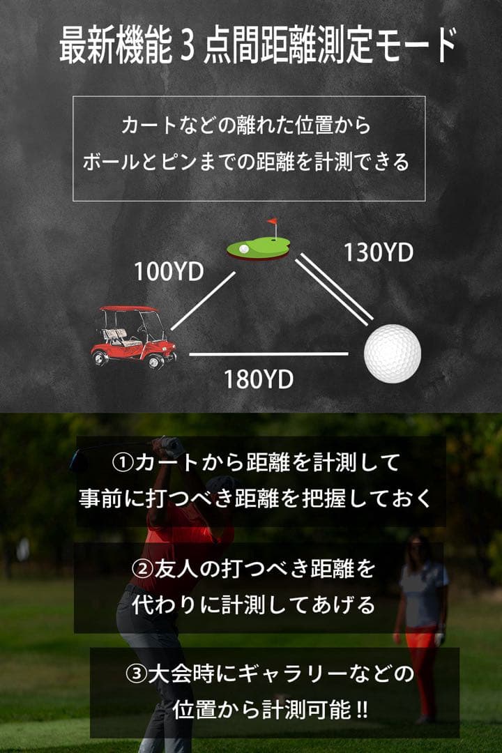 EAGLE VISION NEXT2 GPSナビとMIMJOR GOLFのレーザ
