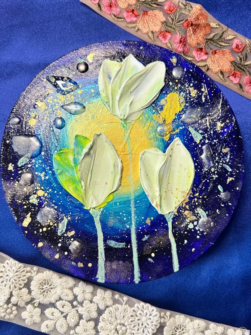 【原画】夜光華　アクリル画