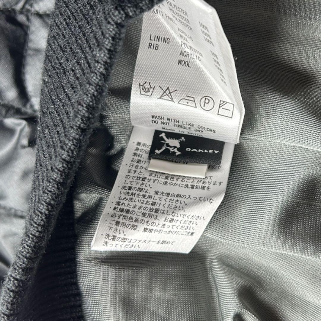 OAKLEY 433798JP 中綿切替 ニットジャケット XL キルティング