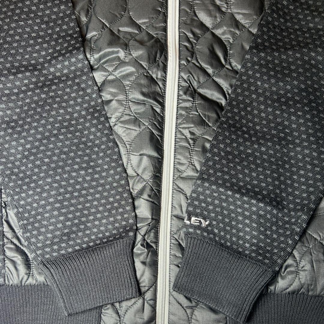 OAKLEY 433798JP 中綿切替 ニットジャケット XL キルティング