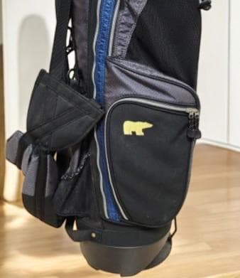 送料無料/美品　Golden Bear 軽量タイプ高級スタンドゴルフバッグ BK