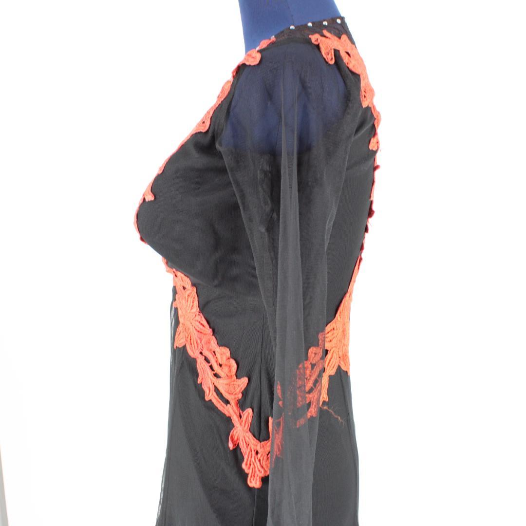 【美品 社交ダンス衣装】ワンピース ドレス 黒 花柄 かわいい 可愛い 上品