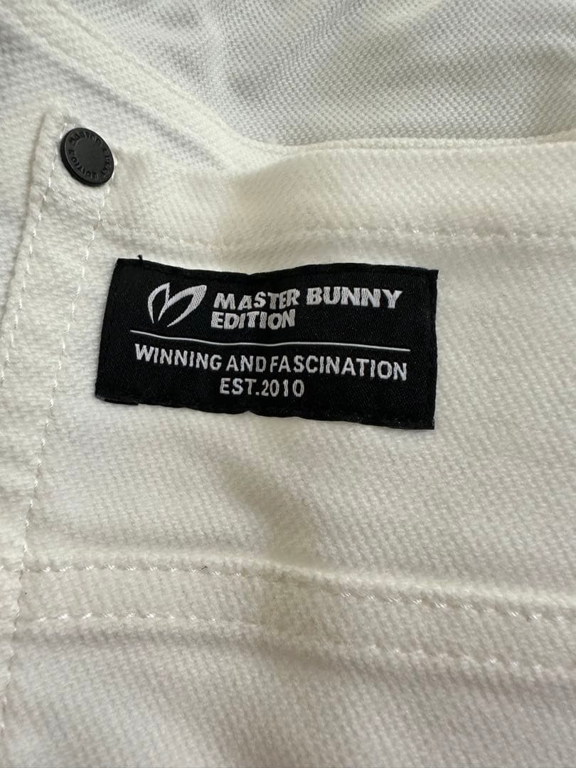 未使用　MASTER BUNNY EDITION メンズゴルフパンツ　ホワイト
