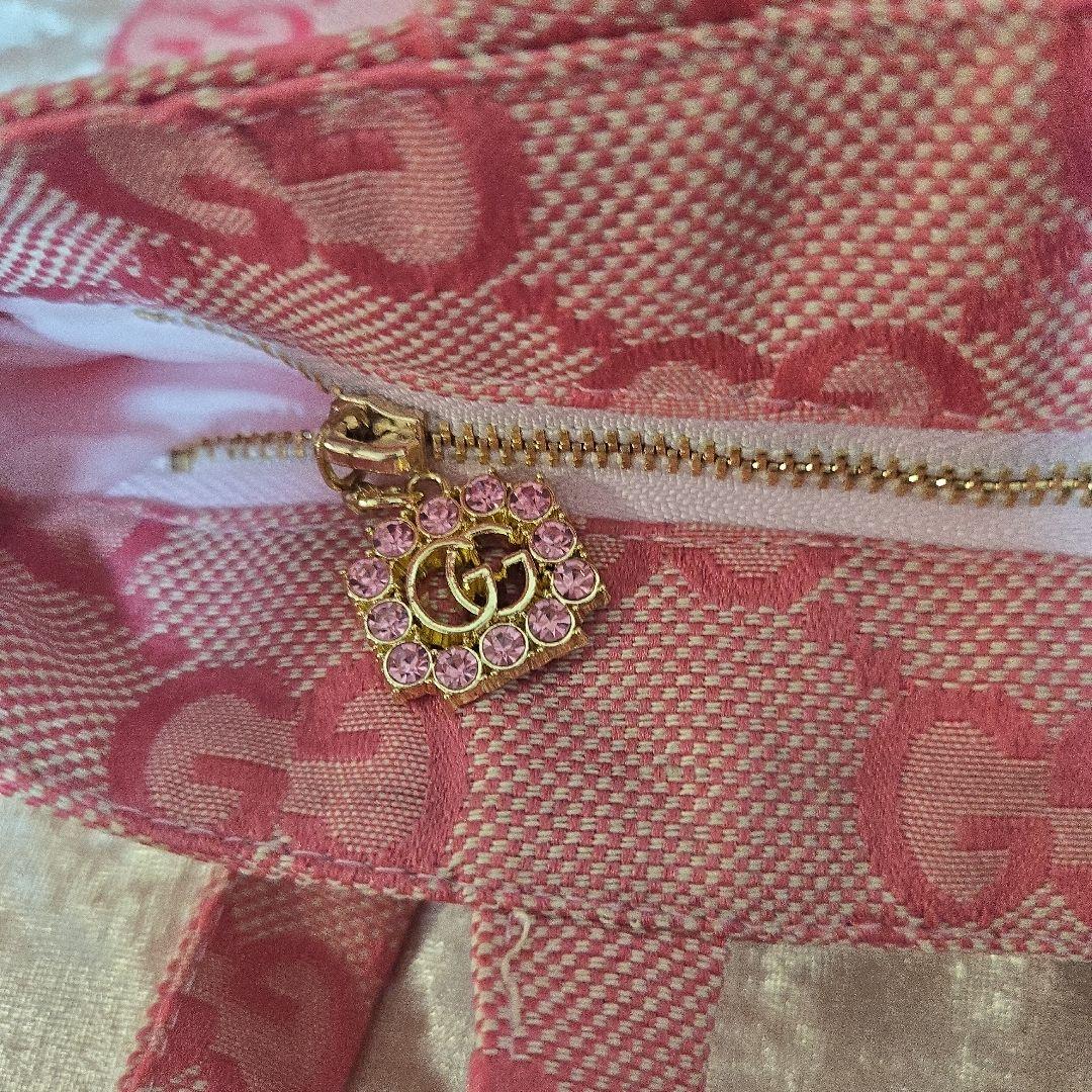希少最安値！GUCCI ノベルティ ロゴキャンパストートバッグ ピンク