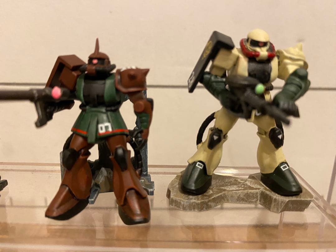 ザク・グフ4体セット(チョコサプ ガンダム)【改造・全塗装】