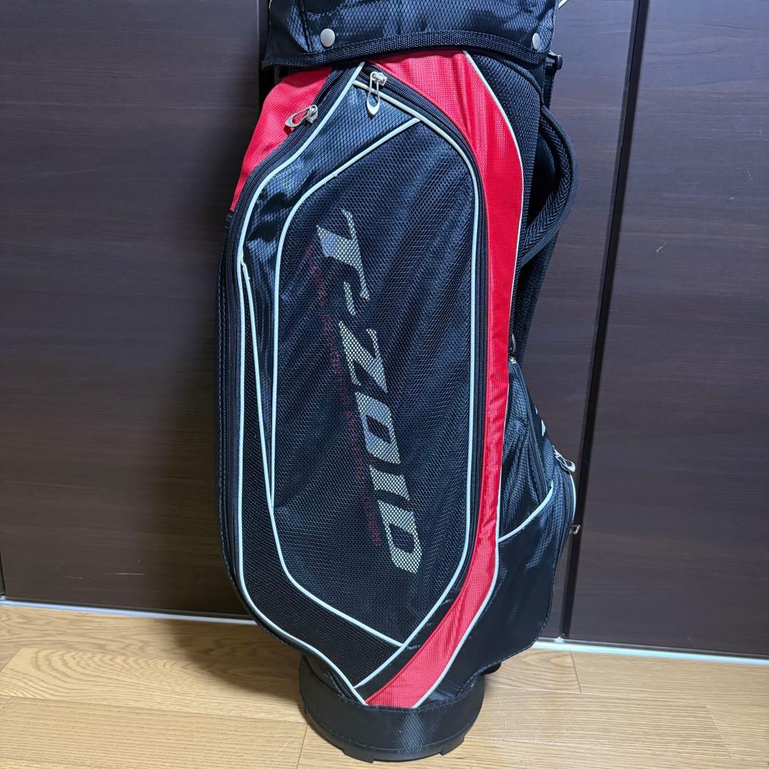 Mizuno T-ZOID キャディバッグ ゴルフバッグ ブラック/レッド